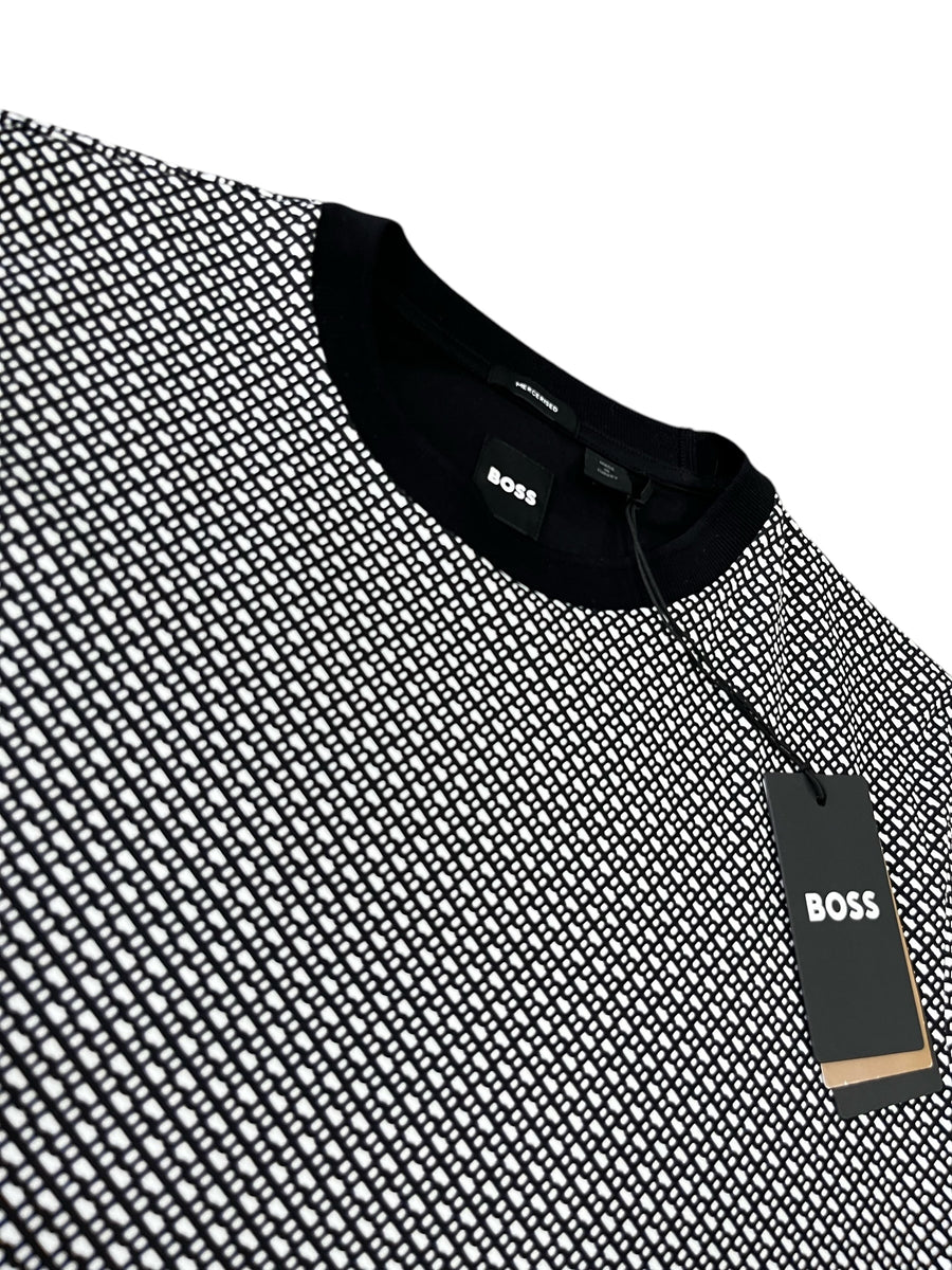 Playera Boss Negro Blanco Hombre