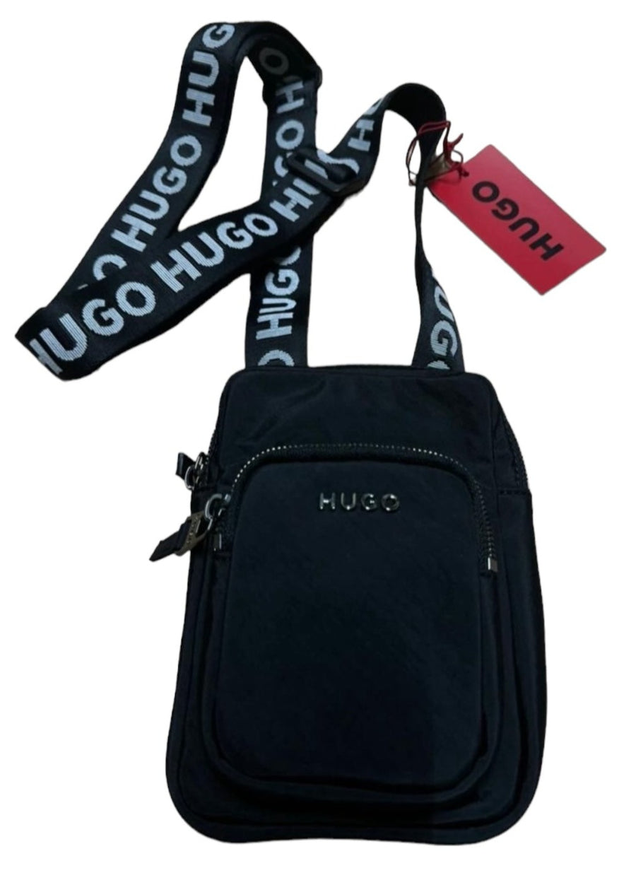 Bolsa Cruzada Hugo Boss Negra Hombre