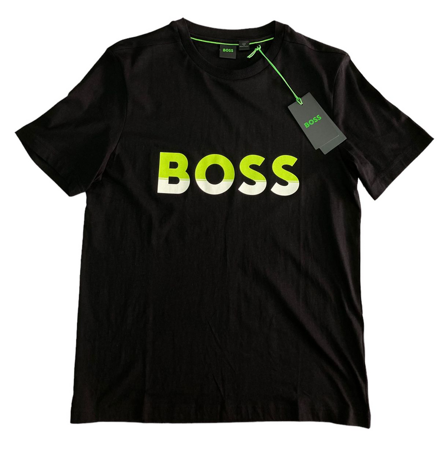 Playera negra hugo boss sale